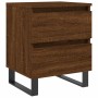 Engineered wood brown oak bedside table 40x35x50 cm by vidaXL, Nightstands - Ref: Foro24-826906, Price: 41,22 €, Discount: %