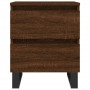 Engineered wood brown oak bedside table 40x35x50 cm by vidaXL, Nightstands - Ref: Foro24-826906, Price: 41,22 €, Discount: %