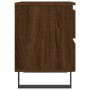 Engineered wood brown oak bedside table 40x35x50 cm by vidaXL, Nightstands - Ref: Foro24-826906, Price: 41,22 €, Discount: %