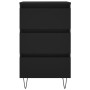 Bedside tables 2 units engineered wood black 40x35x69 cm by vidaXL, Nightstands - Ref: Foro24-826927, Price: 93,90 €, Discoun...