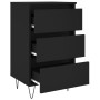 Bedside tables 2 units engineered wood black 40x35x69 cm by vidaXL, Nightstands - Ref: Foro24-826927, Price: 93,90 €, Discoun...