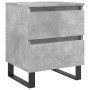 Concrete gray engineered wood bedside table 40x35x50 cm by vidaXL, Nightstands - Ref: Foro24-826900, Price: 48,38 €, Discount: %