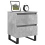 Concrete gray engineered wood bedside table 40x35x50 cm by vidaXL, Nightstands - Ref: Foro24-826900, Price: 48,38 €, Discount: %