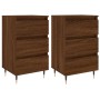 Nightstands 2 pcs oak brown engineered wood 40x35x69 cm by vidaXL, Nightstands - Ref: Foro24-826923, Price: 101,53 €, Discoun...