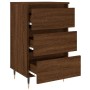 Mesitas noche 2 uds madera ingeniería marrón roble 40x35x69 cm de vidaXL, Mesitas de noche - Ref: Foro24-826923, Precio: 106,...