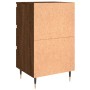 Mesitas noche 2 uds madera ingeniería marrón roble 40x35x69 cm de vidaXL, Mesitas de noche - Ref: Foro24-826923, Precio: 106,...