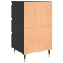 Mesitas de noche 2 uds madera de ingeniería negro 40x35x69 cm de vidaXL, Mesitas de noche - Ref: Foro24-826911, Precio: 106,9...