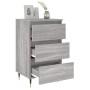 Bedside table 2 pcs Sonoma gray engineered wood 40x35x69 cm by vidaXL, Nightstands - Ref: Foro24-826921, Price: 98,75 €, Disc...