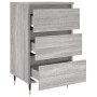 Bedside table 2 pcs Sonoma gray engineered wood 40x35x69 cm by vidaXL, Nightstands - Ref: Foro24-826921, Price: 98,75 €, Disc...