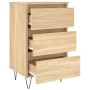 Sonoma oak engineered wood bedside table 40x35x69 cm by vidaXL, Nightstands - Ref: Foro24-826930, Price: 51,78 €, Discount: %