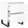 Bedside tables 2 units engineered wood white gloss 40x35x50 cm by vidaXL, Nightstands - Ref: Foro24-826897, Price: 101,01 €, ...