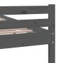 Grauer Massivholzbettrahmen 90x200 cm von vidaXL, Betten und Lattenroste - Ref: Foro24-814806, Preis: 108,89 €, Rabatt: %