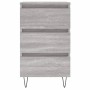 Sonoma gray engineered wood bedside table 40x35x69 cm by vidaXL, Nightstands - Ref: Foro24-826936, Price: 53,42 €, Discount: %