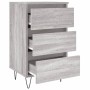 Sonoma gray engineered wood bedside table 40x35x69 cm by vidaXL, Nightstands - Ref: Foro24-826936, Price: 53,42 €, Discount: %