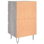 Mesita de noche madera de ingeniería gris Sonoma 40x35x69 cm de vidaXL, Mesitas de noche - Ref: Foro24-826936, Precio: 53,42 ...