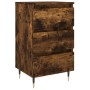 Smoked oak engineered wood bedside table 40x35x69 cm by vidaXL, Nightstands - Ref: Foro24-826918, Price: 51,99 €, Discount: %