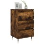 Smoked oak engineered wood bedside table 40x35x69 cm by vidaXL, Nightstands - Ref: Foro24-826918, Price: 51,99 €, Discount: %