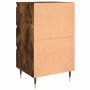 Mesita de noche madera de ingeniería roble ahumado 40x35x69 cm de vidaXL, Mesitas de noche - Ref: Foro24-826918, Precio: 53,3...