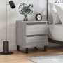 Sonoma gray engineered wood bedside table 40x35x50 cm by vidaXL, Nightstands - Ref: Foro24-826904, Price: 49,95 €, Discount: %