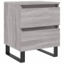 Mesita de noche madera de ingeniería gris Sonoma 40x35x50 cm de vidaXL, Mesitas de noche - Ref: Foro24-826904, Precio: 49,95 ...