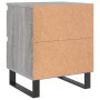 Mesita de noche madera de ingeniería gris Sonoma 40x35x50 cm de vidaXL, Mesitas de noche - Ref: Foro24-826904, Precio: 49,95 ...