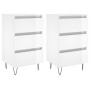 Nightstands 2 pcs glossy white engineered wood 40x35x69 cm by vidaXL, Nightstands - Ref: Foro24-826929, Price: 74,46 €, Disco...