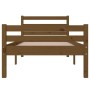 Estructura de cama madera maciza marrón miel 90x200 cm de vidaXL, Camas y somieres - Ref: Foro24-814807, Precio: 96,99 €, Des...