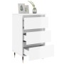 Engineered wood bedside table in glossy white, 40x35x69 cm. by vidaXL, Nightstands - Ref: Foro24-826912, Price: 56,99 €, Disc...