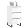 Engineered wood bedside table in glossy white, 40x35x69 cm. by vidaXL, Nightstands - Ref: Foro24-826944, Price: 73,58 €, Disc...