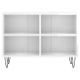 Hochglanzweißer TV-Schrank aus Holzwerkstoff, 69,5 x 30 x 50 cm von vidaXL, TV-Möbel - Ref: Foro24-826966, Preis: 44,08 €, Ra...