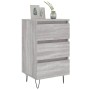 Bedside table 2 pcs Sonoma gray engineered wood 40x35x69 cm by vidaXL, Nightstands - Ref: Foro24-826937, Price: 69,36 €, Disc...