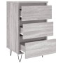 Bedside table 2 pcs Sonoma gray engineered wood 40x35x69 cm by vidaXL, Nightstands - Ref: Foro24-826937, Price: 69,36 €, Disc...