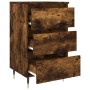 Bedside tables 2 units smoked oak engineered wood 40x35x69 cm by vidaXL, Nightstands - Ref: Foro24-826919, Price: 94,23 €, Di...