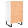 Mesitas noche 2 uds madera ingeniería blanco brillo 40x35x69 cm de vidaXL, Mesitas de noche - Ref: Foro24-826945, Precio: 133...