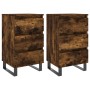 Nightstands 2 pcs engineered wood smoked oak 40x35x69 cm by vidaXL, Nightstands - Ref: Foro24-826951, Price: 106,15 €, Discou...