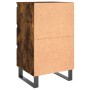 Mesitas noche 2 uds madera ingeniería roble ahumado 40x35x69 cm de vidaXL, Mesitas de noche - Ref: Foro24-826951, Precio: 106...