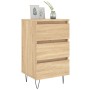 Bedside table 2 units engineered wood Sonoma oak 40x35x69 cm by vidaXL, Nightstands - Ref: Foro24-826931, Price: 98,51 €, Dis...