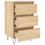 Bedside table 2 units engineered wood Sonoma oak 40x35x69 cm by vidaXL, Nightstands - Ref: Foro24-826931, Price: 98,51 €, Dis...