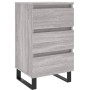 Mesita de noche madera de ingeniería gris Sonoma 40x35x69 cm de vidaXL, Mesitas de noche - Ref: Foro24-826952, Precio: 59,99 ...