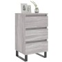 Mesita de noche madera de ingeniería gris Sonoma 40x35x69 cm de vidaXL, Mesitas de noche - Ref: Foro24-826952, Precio: 59,99 ...