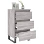 Mesita de noche madera de ingeniería gris Sonoma 40x35x69 cm de vidaXL, Mesitas de noche - Ref: Foro24-826952, Precio: 59,99 ...