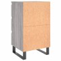 Sonoma grauer Nachttisch aus Holzwerkstoff, 40 x 35 x 69 cm von vidaXL, Nachttische - Ref: Foro24-826952, Preis: 59,28 €, Rab...