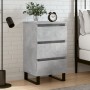 Concrete gray engineered wood bedside table 40x35x69 cm by vidaXL, Nightstands - Ref: Foro24-826948, Price: 57,99 €, Discount: %