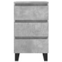 Concrete gray engineered wood bedside table 40x35x69 cm by vidaXL, Nightstands - Ref: Foro24-826948, Price: 57,99 €, Discount: %