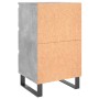 Mesita de noche madera de ingeniería gris hormigón 40x35x69 cm de vidaXL, Mesitas de noche - Ref: Foro24-826948, Precio: 57,3...