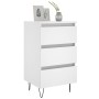 Bedside tables 2 units engineered wood white 40x35x69 cm by vidaXL, Nightstands - Ref: Foro24-826925, Price: 104,73 €, Discou...