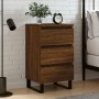 Oak brown engineered wood bedside table 40x35x69 cm by vidaXL, Nightstands - Ref: Foro24-826954, Price: 59,28 €, Discount: %