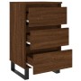 Oak brown engineered wood bedside table 40x35x69 cm by vidaXL, Nightstands - Ref: Foro24-826954, Price: 59,99 €, Discount: %