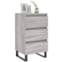 Mesita de noche 2 uds madera ingeniería gris Sonoma 40x35x69 cm de vidaXL, Mesitas de noche - Ref: Foro24-826953, Precio: 114...