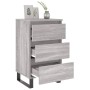 Mesita de noche 2 uds madera ingeniería gris Sonoma 40x35x69 cm de vidaXL, Mesitas de noche - Ref: Foro24-826953, Precio: 114...